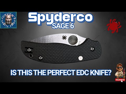 Spyderco Sage 6 Review ???? The PERFECT EDC Spyderco?