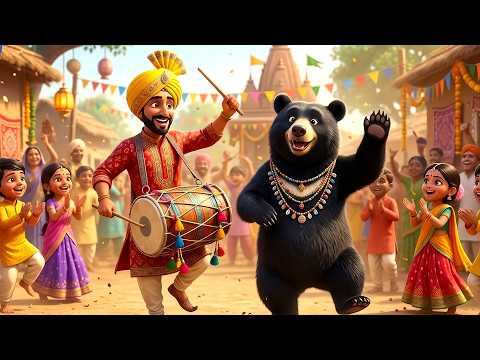 Kalu Madari Aaya | Kalu the Bear Charmer Is Here | Hindi Nursery Rhymes for Kids | Funny Cartoon ...