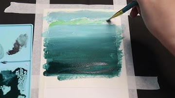 tranh phong cảnh màu nước - Hướng dẫn vẽ tranh phong cảnh bằng màu Gauche - Shu Art