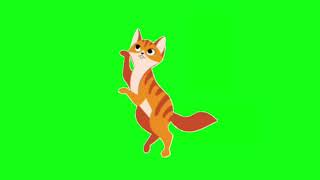 Animated Green Screen Cat No Copyright Animation World