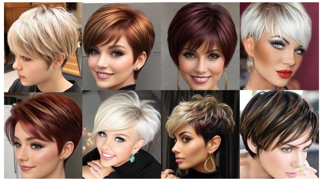 Best  TOp 30+ Medium length layered   Haircuts Bob Pixie Haircut for girl's 
