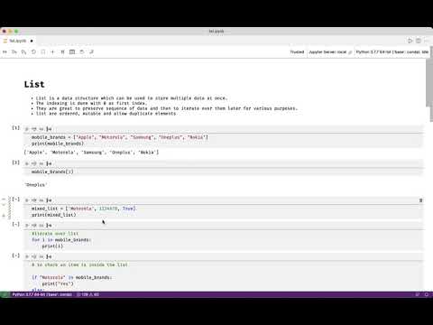 List - Python for Data Science | Machine Learning | Python | Data Science