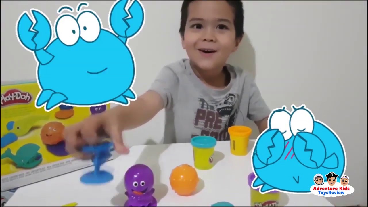 NEVER THOUGHT PLAY DOH OCEAN TOOLS WOULD BE SO FUN! Adventure Kids UNBOXING & "CHEESY" PRETEND PLAY!