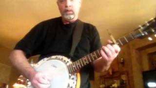 Six string banjo finger picking chords