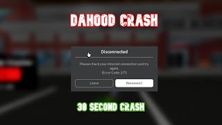HOW TO CRASH DAHOOD SERVERS!!! 1-2MINUTE CRASH