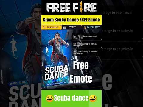NEW VIRAL SCUBA DANCE EMOTE PLAY 100 MIN. BR AND CLAIM #cricketrcb #scubadance #9thanniversary