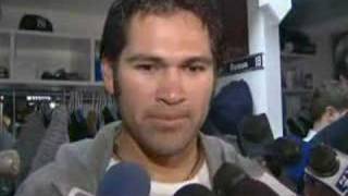 Johnny Damon after the game, 4/6/08