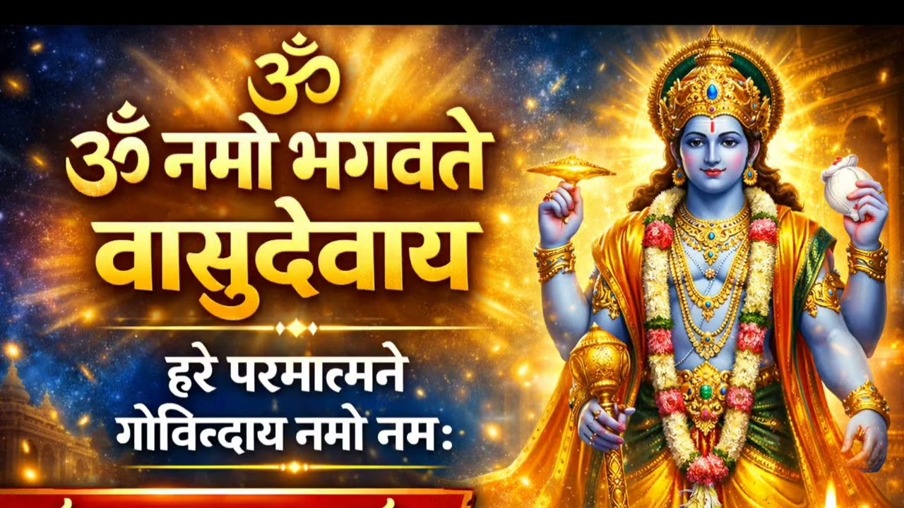ॐ नमो भगवते वासुदेवाय मंत्र | संकट नाशक दिव्य मंत्र | शांति और सुख का रहस्य
