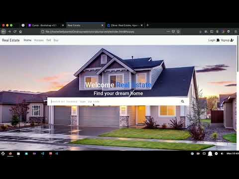 Real estate project html, css, js and php frontend demo