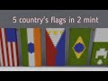 5 country flags in minecraft pocket/java/bedrock edition.#minecraft #minecraftbanners #youtubeshorts