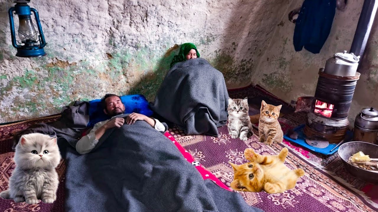 Survival in a cave; The couple who lives in a cave their entire lives | Rural life in Afghanistan |
