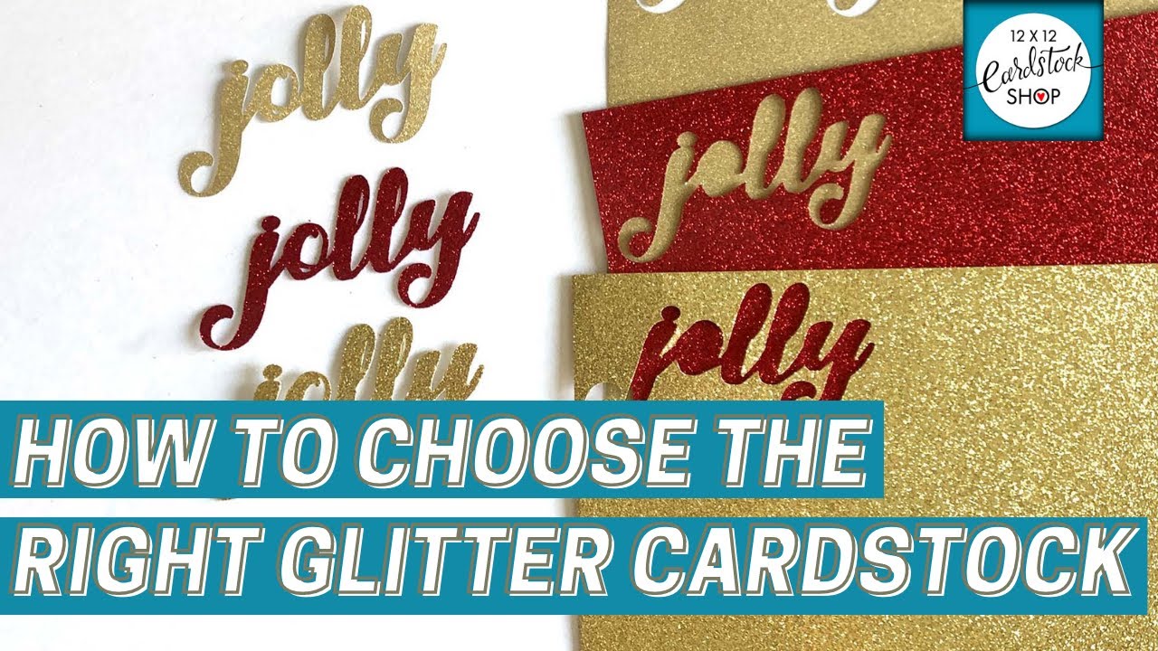 Glitter Cardstock Sampler, Brights - 12 x 12