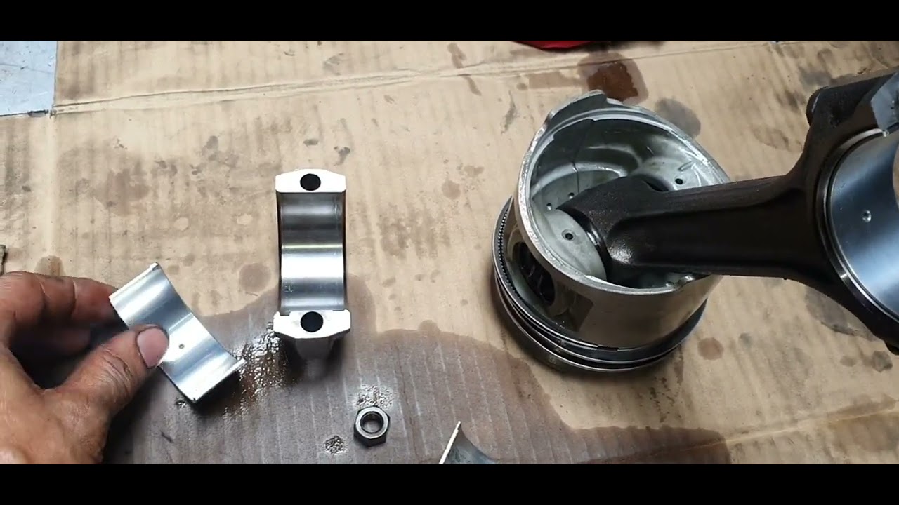 MIT.4D56.part3 how to setting con rod bearing?jess automotive. YouTube