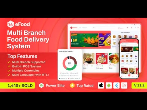 Food Delivery App with Laravel Admin Panel || Make App Like Swiggy Zamato food delvery app