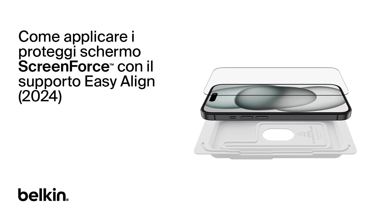 Belkin: come applicare i proteggi schermo con il supporto Easy Align per modelli di iPhone