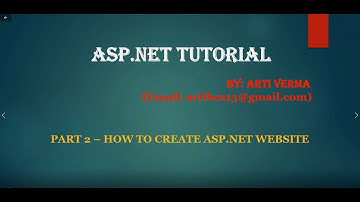 Part 2  - How to create ASP.NET website #aspnetcore #education