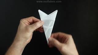 How to Make a Paper Snowflake using a Moflakes Template - Full Tutorial