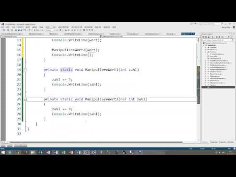 Passing Value Types by Reference to Parameters with ref and out in C#