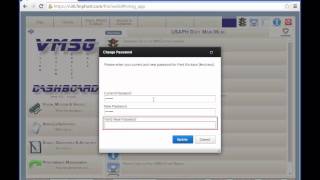 VMSG Dashboard Training Module: Password Management