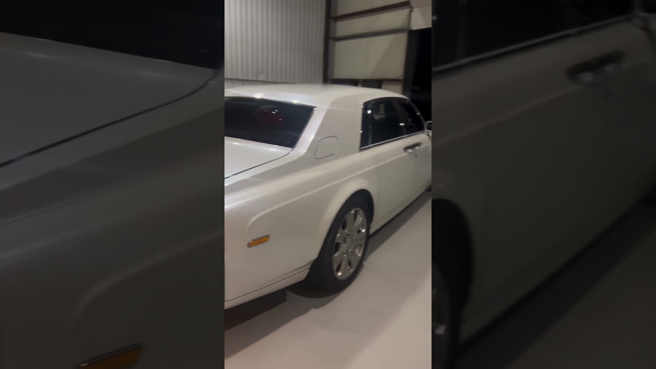 "Unleash the elegance of the night with our stunning white phantom. Where luxury meets the road.