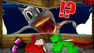 JJ and Mikey HIDE from CARTOON CAT EXE in Minecraft Maizen Challenge
