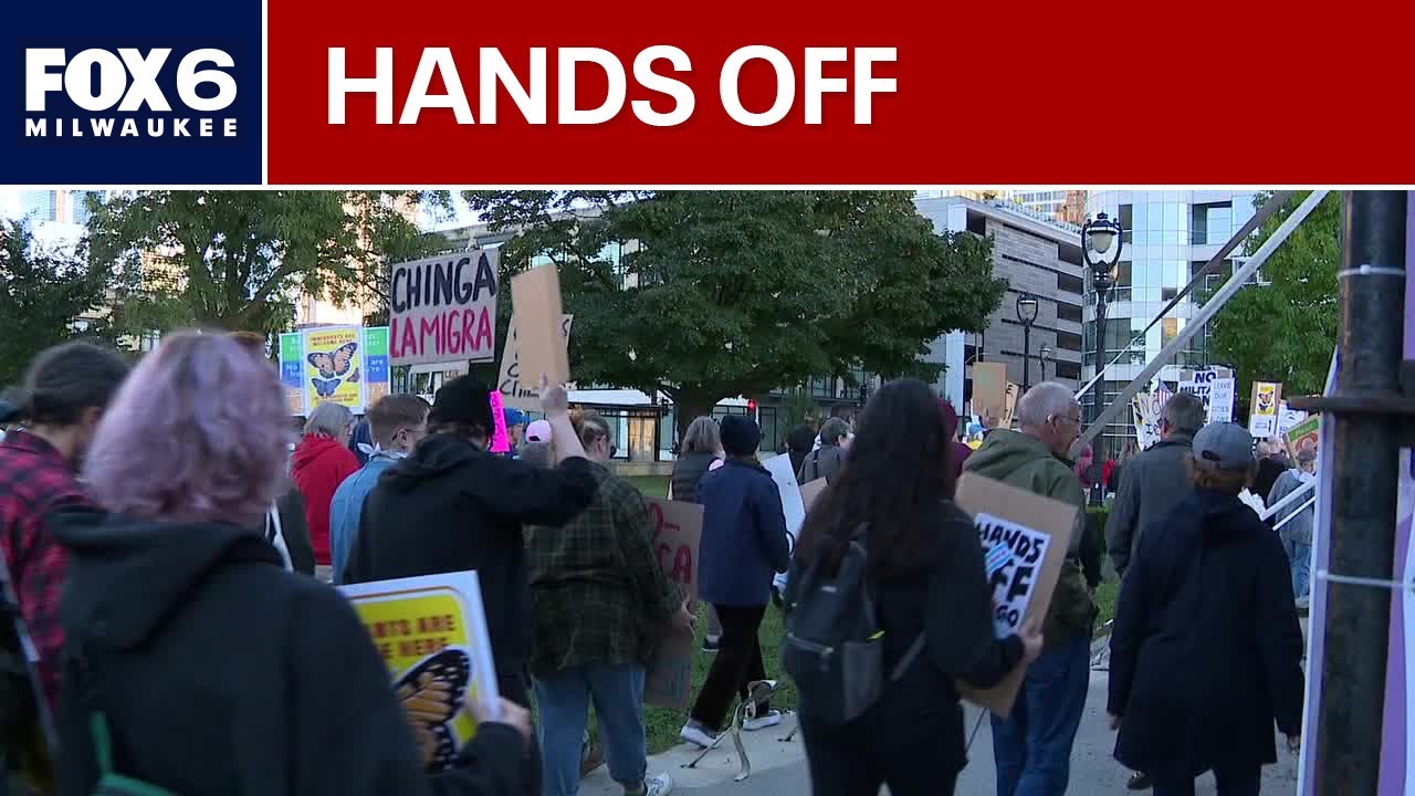 Hands Off Chicago protest held in Milwaukee | FOX6 News Milwaukee