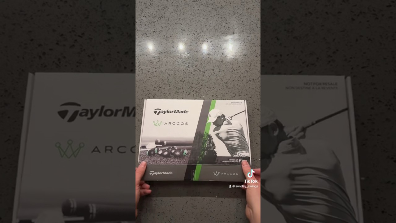 TaylorMade x Arccos Golf Smart Sensors Unboxing - most viewed video on TikTok page