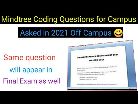 mindtree coding question of masterchef team formation campus 2021 final