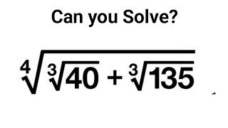 Can You Simplify This Radical Harvard University | Interesting Math Problem |