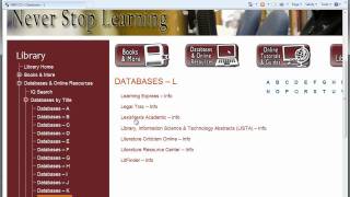NWCCD Accessing Library Databases