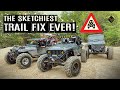 Sketchiest Trail Repair EVER! Crawlers, Carnage & Chaos at the Sand Mines!