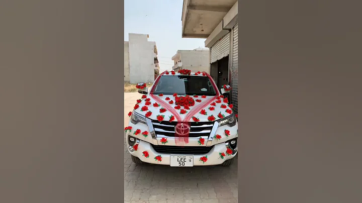 Best Fortuner Decor for Barat with Artificial Flowers |#youtubeshorts #ytshorts #viralvideo