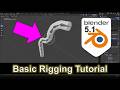 Blender 5.1 Basic Rigging Tutorial | Simple Armature Setup & Automatic Weights (Beginner Guide)