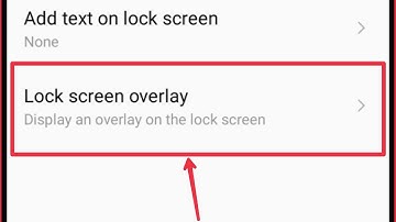 Lock Screen overlay Settings || Display an overlay on the lock screen in Tecno Mobile