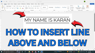 How to Insert Line Above and Below on Text im MS Word