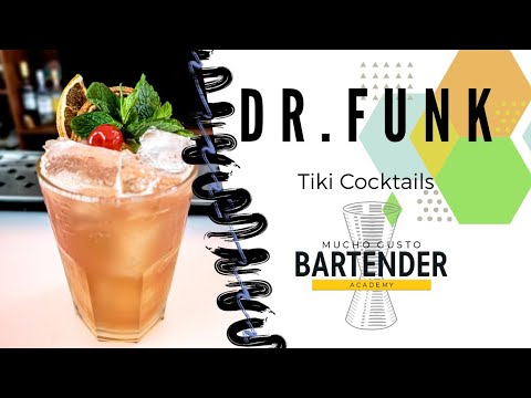 TIKI COCKTAILS: DR FUNK. COMO HACER UN COCTEL DR FUNK?  EN ESPAÑOL (HOW TO MAKE?) / BARTENDER