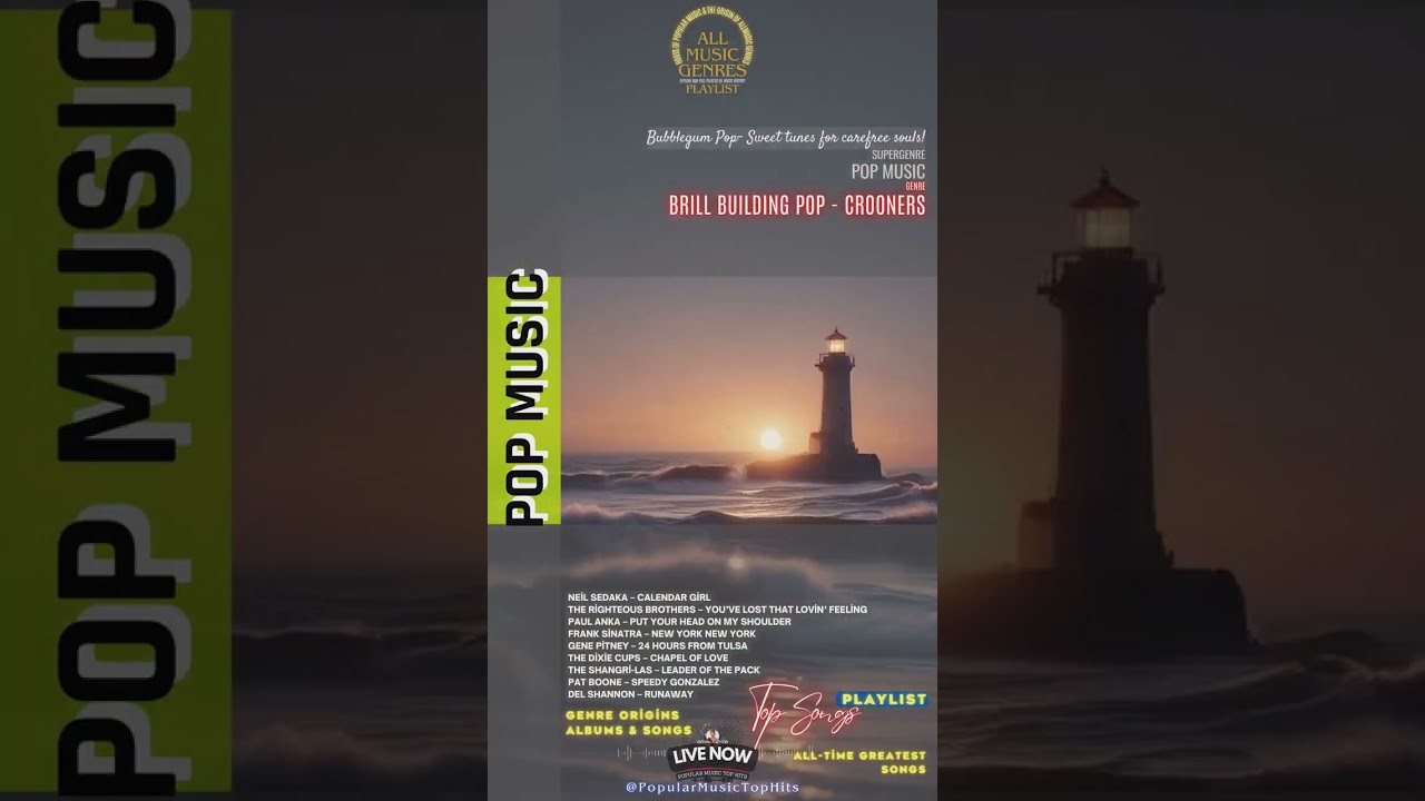 🎧 BRILL BUILDING POP - CROONERS: POP MUSIC Top Hits from 1957 to Today 🎶 | Popular Top Songs & Be...