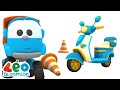 Construction dun scooter trs vite  dessin anim pour enfants  lo le camion curieux