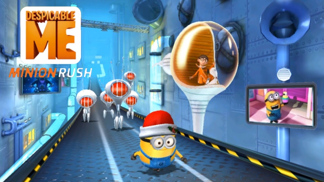Minion rush Santa Jerry beat Vector 8 times boss fight gameplay YouTube