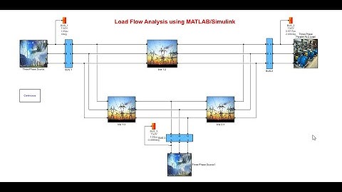 Load Flow Analysis using MATLAB/Simulink