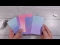 DIY Ombre Glitter Paper and Die cut inlay Technique #Cardmaking #Aliexpress