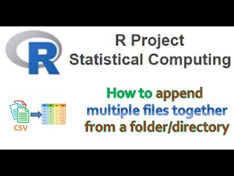R Studio - Append multiple files together from a folder