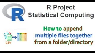 R Studio - Append multiple files together from a folder