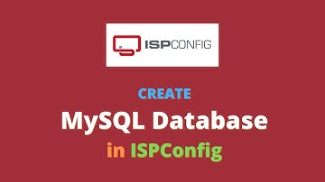 Create MySQL Database in ISPConfig Control Panel