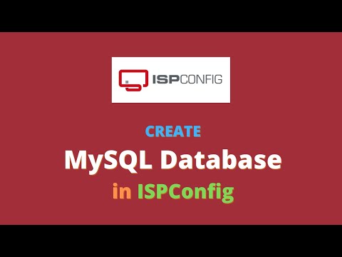 Create MySQL Database in ISPConfig Control Panel