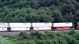 Norfolk Southern at Horseshoe Curve pulling double stacks