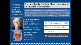 Getting Ready for Your Real Life’s Work: An ‘Inspired Conversation’ with Don Simpson