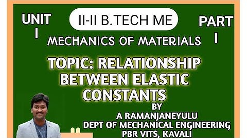 Relationship between Elastic constants