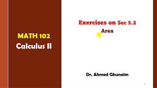Section 5 2 Questions - Math102(KFUPM)