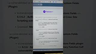 Informe de vulnerabilidades para WordPress con ModularDS